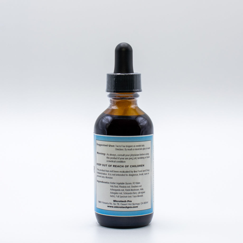 Adrenal Power supplement facts and ingredient label for adrenal and energy support