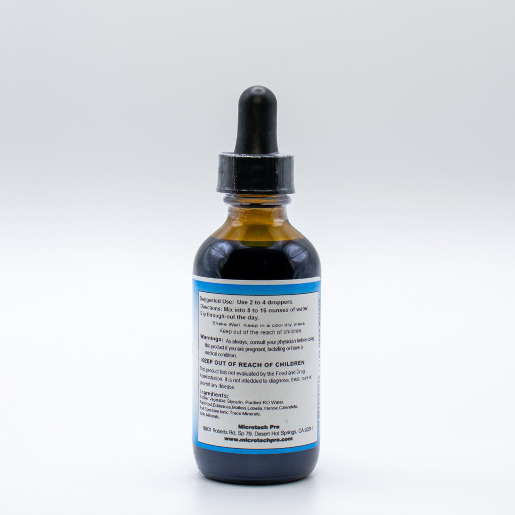Adult Cold & Flu herbal tincture used for seasonal immune and respiratory support