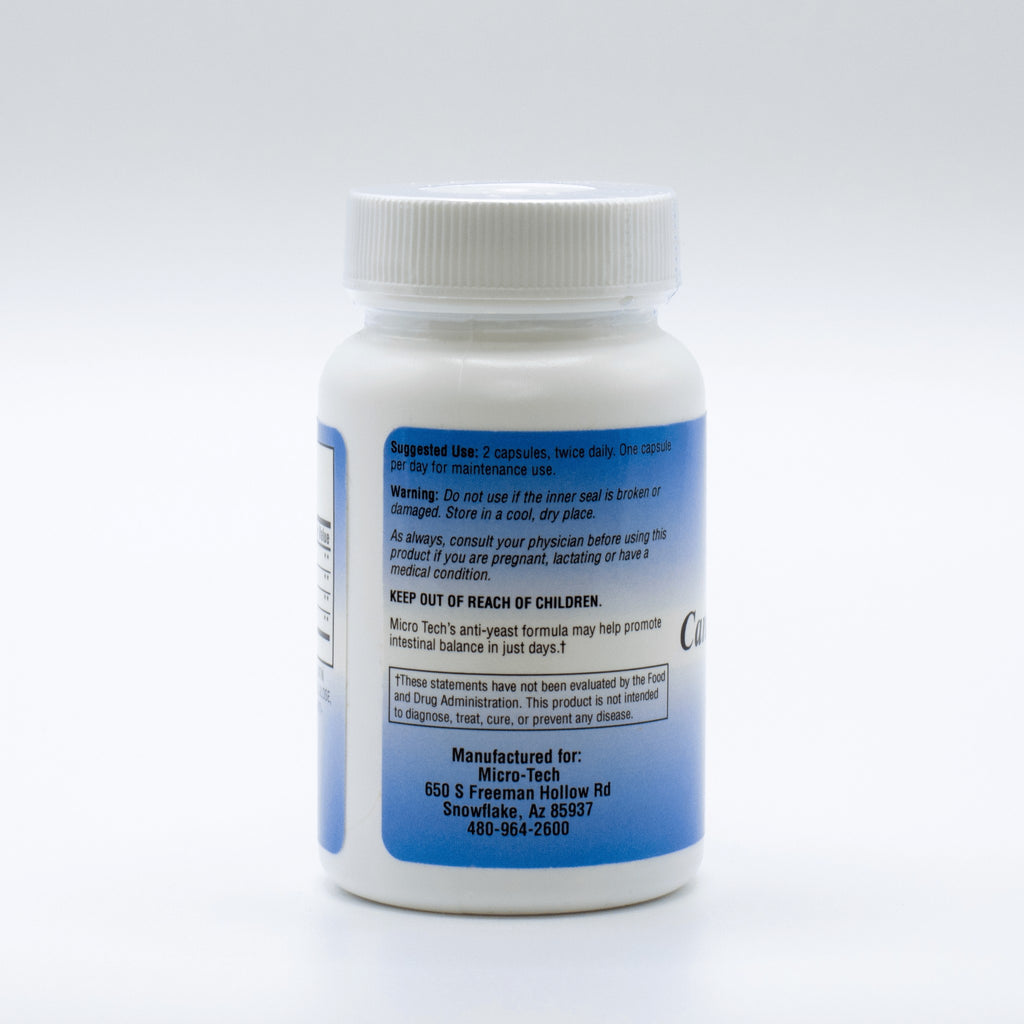 Candida Formula supplement bottle with enzymes and probiotics