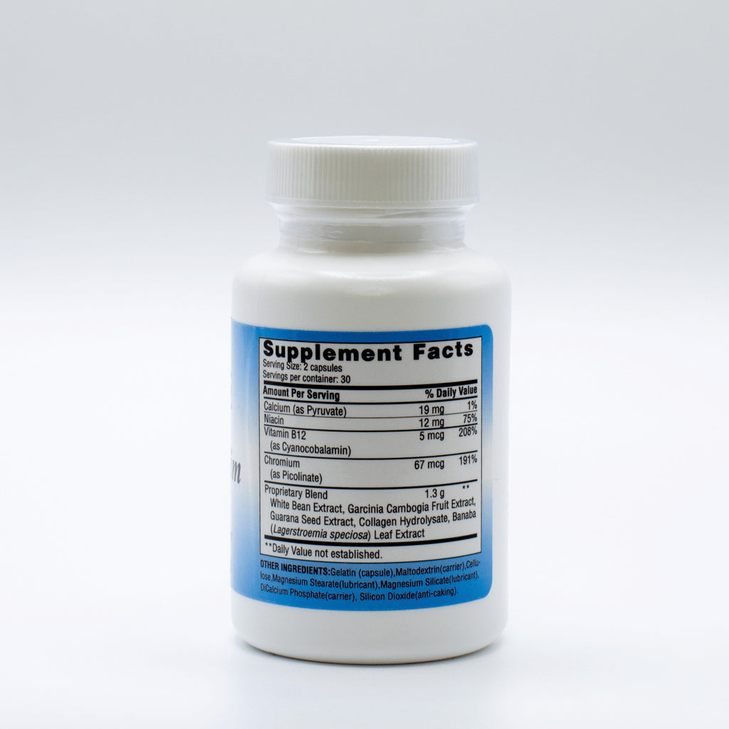 Super Slim formula with chromium garcinia cambogia and metabolic nutrients