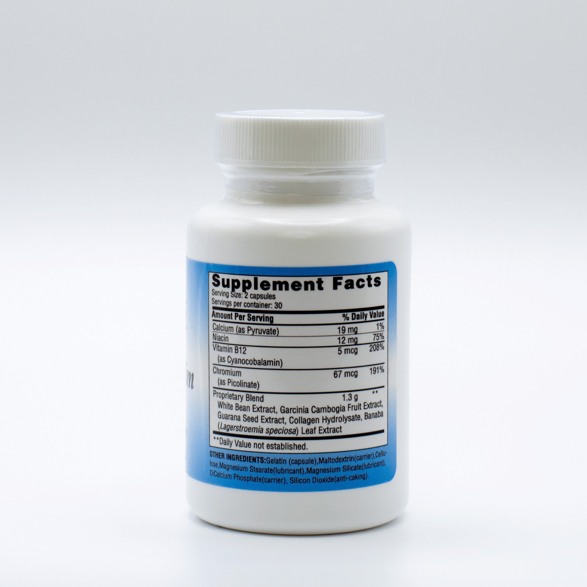 Super Slim formula with chromium garcinia cambogia and metabolic nutrients