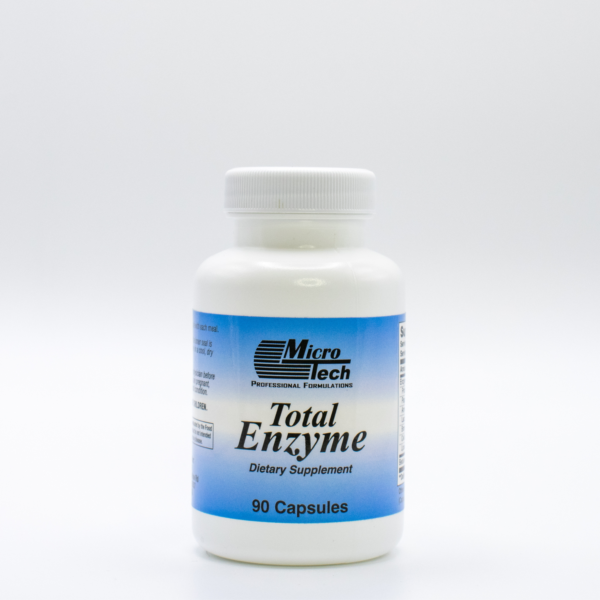 Total Enzyme digestive enzyme support supplement designed to promote digestion and nutrient absorption